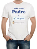 PLAYERA BLANCA SUBLIMADA  DIA DEL PADRE