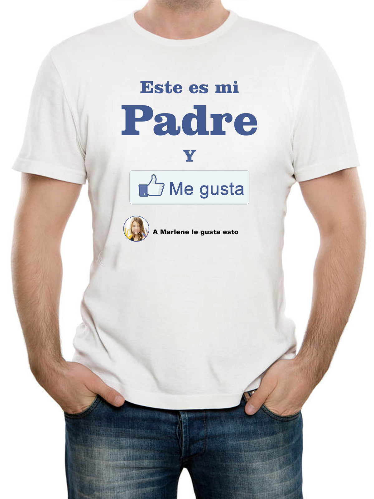 PLAYERA BLANCA SUBLIMADA  DIA DEL PADRE