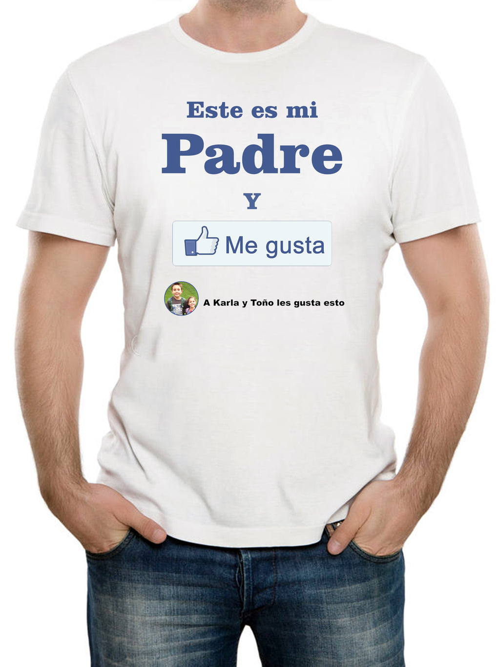 PLAYERA BLANCA SUBLIMADA  DIA DEL PADRE