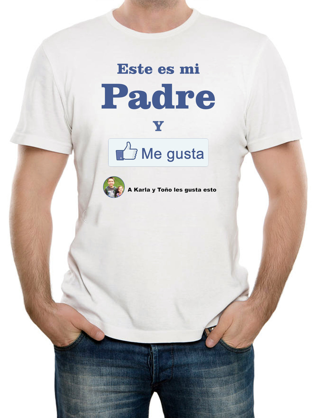 PLAYERA BLANCA SUBLIMADA  DIA DEL PADRE