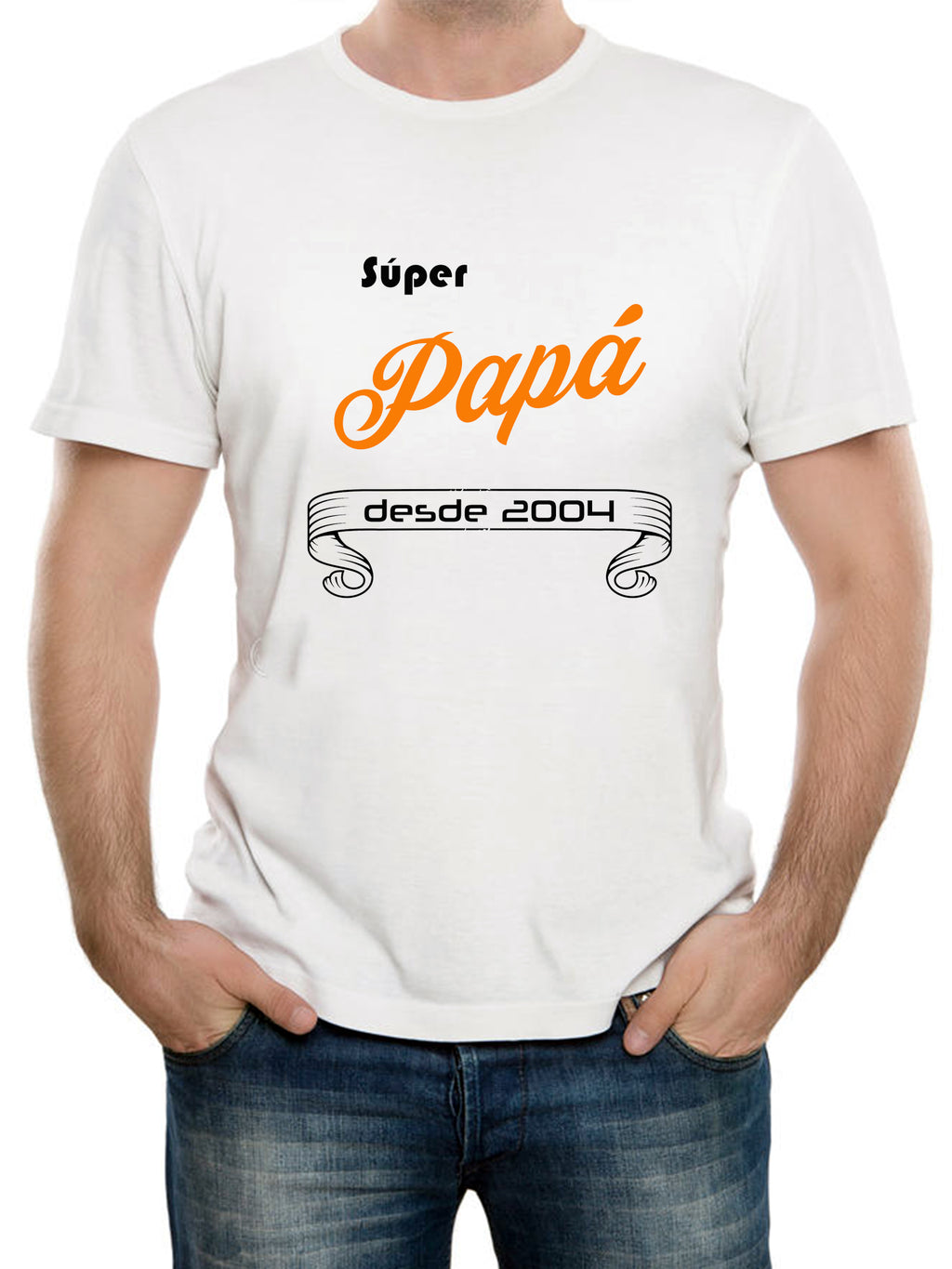 PLAYERA BLANCA SUBLIMADA  DIA DEL PADRE