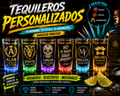 TEQUILEROS DE VIDRIO PERSONALIZADOS