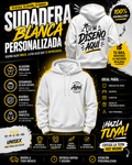 SUDADERA BLANCA SUBLIMADA