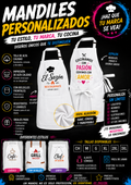 MANDILES PERSONALIZADOS BLANCOS