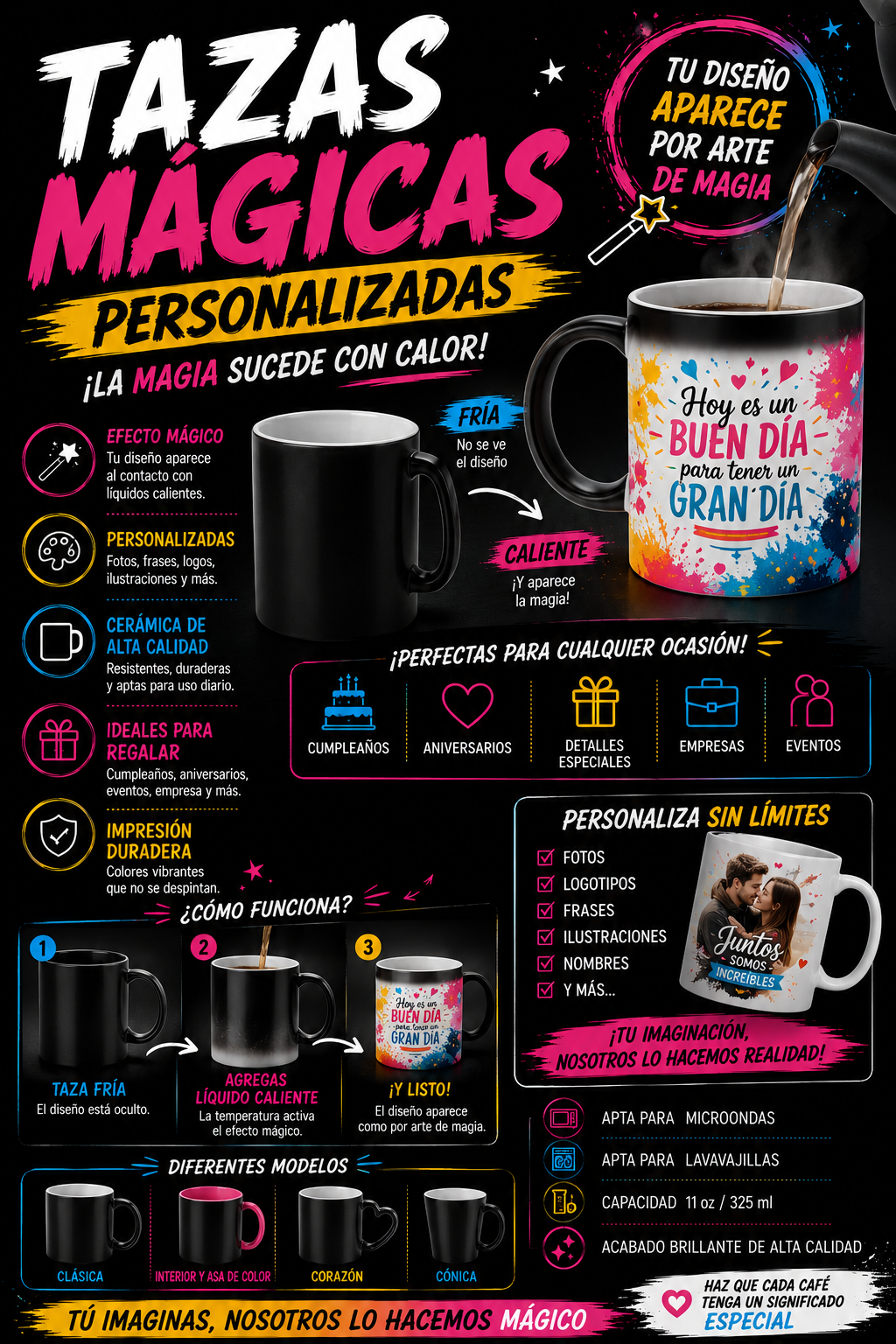 TAZA PERSONALIZADA MAGICA