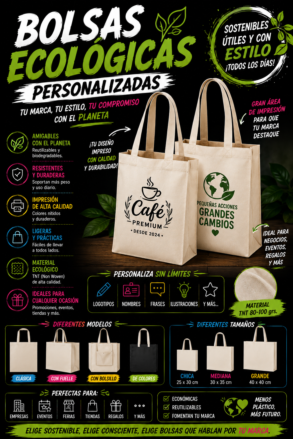 BOLSA ECOLOGICA PERSONALIZADA